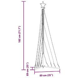 vidaXL Guirlande de sapin de Noël 339 LED blanc chaud 182 cm pas cher