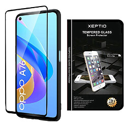 Xeptio Oppo A76 / A96 4G vitre protection écran noir