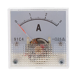 Ampèremètre analogique à compteur CC Ampèremètre jauge de courant 2,5% 0-3A