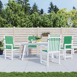 Maison Chic Lot de 4 Coussins Confort,Coussins de chaise de jardin à dossier bas vert -GKD94222