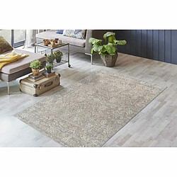 Paris Prix Tapis Tissé Vintage Délavé Percy Kaki & Beige 120 x 170 cm pas cher