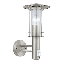 EGLO Lampe murale d'extérieur "Lisio" avec capteur 60 W Argenté