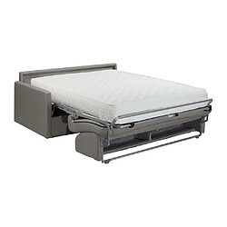 Acheter Vente-Unique Canapé 4 places convertible express en tissu gris - Couchage 160 cm - Matelas 22 cm CALIFE