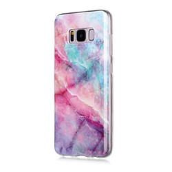 Wewoo Coque Souple Pour Galaxy S8 + Dessin en couleur Motif IMD Fabrication Soft Case TPU Pink Sky