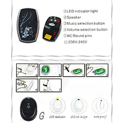 Avis Universal Sonnette sans fil numérique - Noir