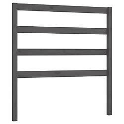 Maison Chic Tête de lit scandinave pour lit adulte,Meuble de chambre Gris 95x4x100 cm Bois massif de pin -MN95800