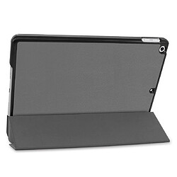 Wewoo Housse Étui Coque Pour iPad 10.2 en cuir élégant avec rabat horizontal texturé Custer Texture fonction Veille / Réveil et support à trois réglages Gris pas cher