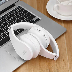 Universal Mic de casque Bluetooth stéréo sans fil pliable pour ordinateur portable PC de téléphone portable iPhone