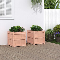 Maison Chic Lot de 2 Jardinières,Bac à fleurs - pot de fleur bois massif douglas -GKD74602