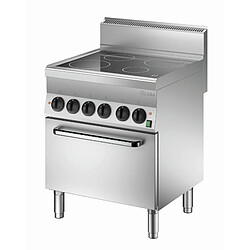 Piano de cuisson vitrocéramique 4 zones radiantes 12,2 kW - four électrique GN 1/1 4,2 kW - Bartscher