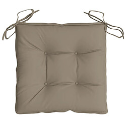 Acheter vidaXL Coussins de palette lot de 4 taupe 50x50x7 cm tissu oxford