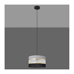 Avis Helam Suspension Helen Tissu,Fer Noir,or,gris 1 ampoule 90cm