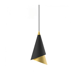 Luminaire Center Suspension design Raalto Noir, doré