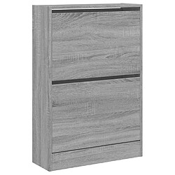 Acheter Maison Chic Armoire à chaussures | Meuble de rangement à chaussures Meuble d'Entrée sonoma gris 60x21x87,5 cm bois ingénierie -MN88695