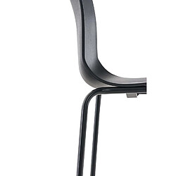 Non Tabouret de bar Hoover structure 4 pieds noir pas cher