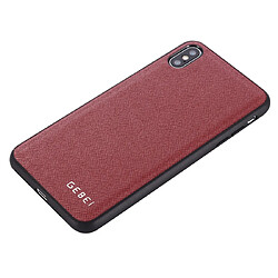 Avis Wewoo Coque Souple Pour iPhone 11 GEBEI Étui de protection en cuir antichoc sur toute la surface rouge