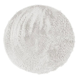 Thedecofactory NEO YOGA - Tapis lavable à base fine et souple extra doux blanc diam.160 