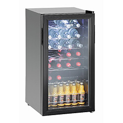 Armoire à Boissons Noire 88 L - 28 Bouteilles - Bartscher 