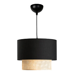 Helloshop26 Lustre lampe lumière suspendu suspension loughborough E27 hauteur 70 cm noir jaune 03_0007542