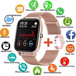 Avis Universal Montre intelligente à écran tactile complet pour hommes et femmes Sport Multifonction Surveillance de la fréquence cardiaque Fitness Smartwatch Huawei | Smartwatch (or rose)