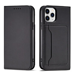 Ozzzo etui pour cartes magnetiques pour iphone 12 pro pouch card wallet card support noir