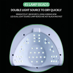 Universal Sèche-ongles M3 Gel 180W Lampe à ongles 45LED Lampe UV Séchage rapide Polonaise Ongles Rose/Vert Lampe de manucure professionnelle |(Vert) pas cher