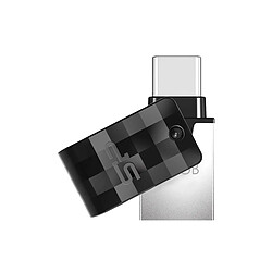 Silicon-Power SILICON POWER Clé USB 3.1 + Type-C - 64Go C31 Pivotante - Noir