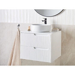 Beliani Meuble de salle de bain 60 x 52 cm blanc QUINTELA