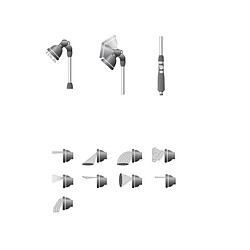 Ribimex Fusil d'arrosage multijets soft touch