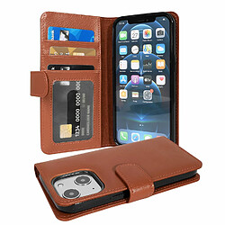 Cadorabo Coque iPhone 13 MINI Etui en Brun