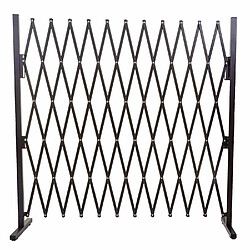 Mendler Grillage HWC-B34, grille protectrice télescopique, aluminium marron ~ hauteur 153cm, largeur 36-300cm