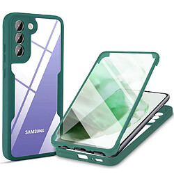 Coque en TPU + acrylique antichoc vert nuit pour votre Samsung Galaxy S22 Plus 5G