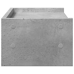 Acheter vidaXL Support de moniteur gris béton 42x24x16 cm bois d'ingénierie