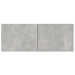 Maison Chic Ensemble de meubles TV 6 pcs | Banc TV Moderne pour salon | Meuble de Rangement - Gris béton Bois d'ingénierie -MN32807 pas cher