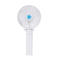 (Blanc) Mini Ventilateur à Main Ventilateur de Bureau Pliant Portable Refroidisseur De Refroidissement Ventilateur Rechargeable USB