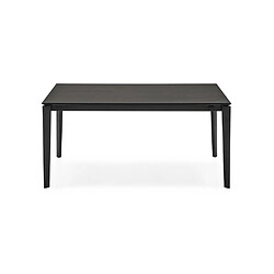 Inside 75 Table extensible 10 couverts PENTAGON FAST 230 cm pieds métal plateau céramique noir