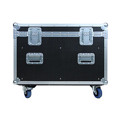 Kimex Flight case type malle 90 x 60 x 60 cm + rangement intérieur