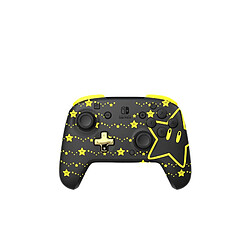 Manette sans fil Pdp Rematch Glow Super Star pour Nintendo Switch et Nintendo Switch Modèle OLED Noir et Jaune