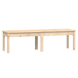 Maison Chic Banc de jardin à 2 places | Banquette de jardin | Chaise Relax 159,5x44x45 cm bois massif de pin -MN52890