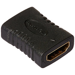 Basics Coupleur HDMI (Lot de 2), 29 x 22 mm, Noir