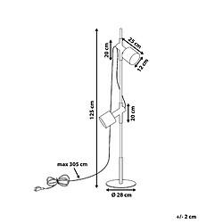 Avis Beliani Lampadaire blanc OWENS