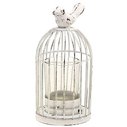 Aubry Gaspard Photophore cage en métal laqué vieilli (Lot de 6).