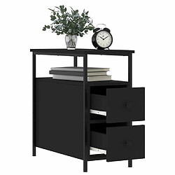 Acheter Maison Chic Table de chevet - Table de Nuit noir 30x60x60 cm bois d’ingénierie