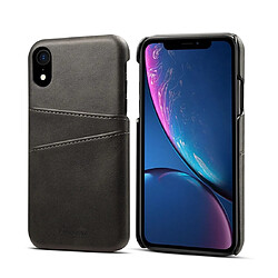 Wewoo Coque Souple Étui de protection Suteni Texture veau pour iPhone XR avec fentes cartes Noir