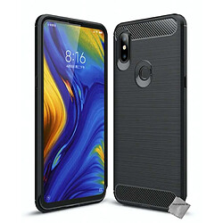 Htdmobiles Coque silicone gel carbone pour Xiaomi Mi Mix 3 + film ecran - NOIR