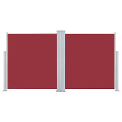 Maison Chic Auvent latéral rétractable de balcon | Store extérieur | Auvent solaire Rouge 160 x 600 cm -GKD58264