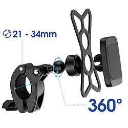 Acheter Bluestar Blue Star Support Vélo Magnétique pour Téléphone Fixation Guidon Rotatif 360° Noir