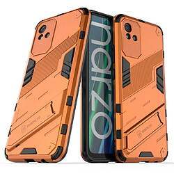 Coque en TPU anti-chocs avec béquille, orange pour votre Realme Narzo 50i