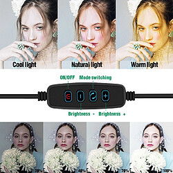 Universal 26 cm Photomètre Lumière LED Trépied Anneau Lumière Vidéo Live Photo Studio Selfie Stick Maquillage Lampe pour téléphone mobile | Clignotant Selfie Lampe pour téléphone mobile pas cher