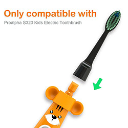 Universal Brosse à dents électrique pour enfants, micro-brosse à dents à ultrasons automatique, nettoyage des dents, brosse à dents pour enfants(Jaune)